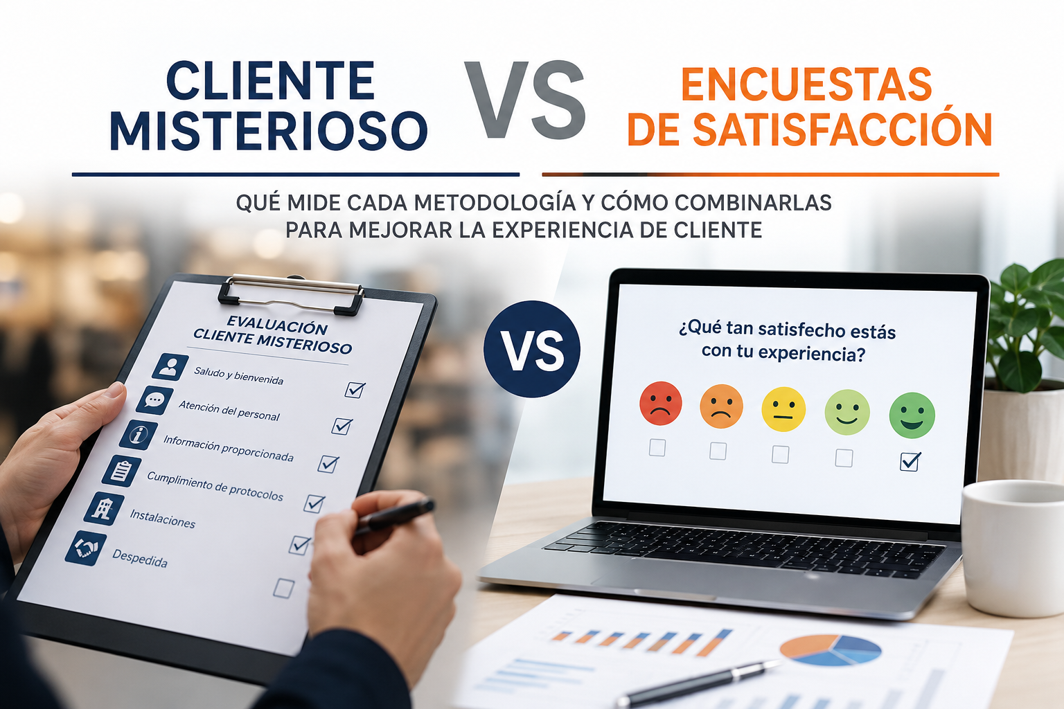 Cliente misterioso vs encuestas de satisfacción: qué mide cada metodología