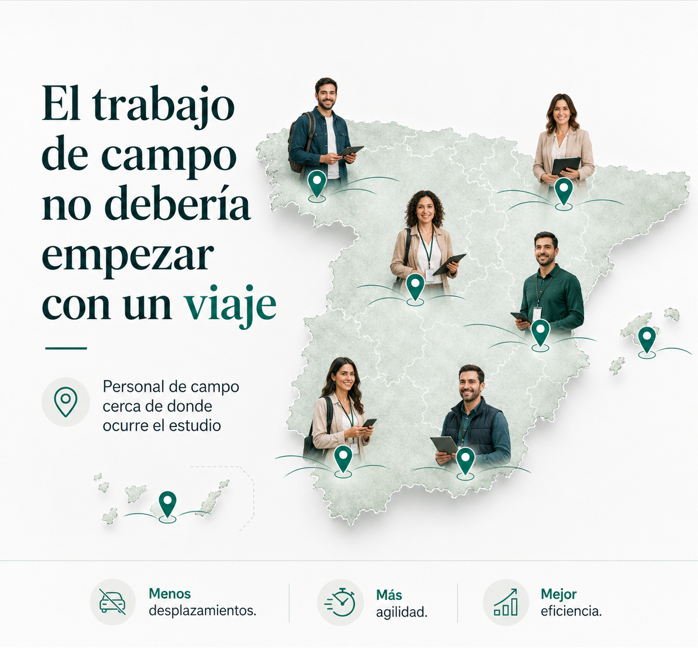 Trabajo de campo más eficiente: cómo reducir costes y tiempos con personal local